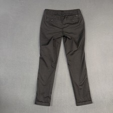 Eddie Bauer Khaki Pants Womens 2 Gray Boyfriend Slim Cotton Legendwash Stretch