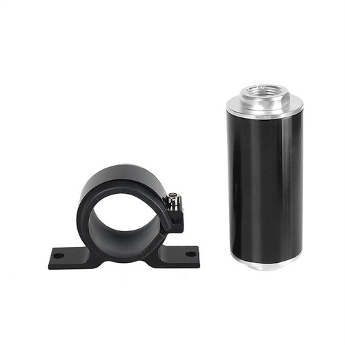 50mm Air Filter 100 Micron Cleanable Inline Fuel Filter 6AN 8AN 10AN Adapter - Picture 6 of 11