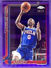 2025-26 Topps Chrome Sapphire Tyrese Maxey Purple Refractor 56/75 76ers