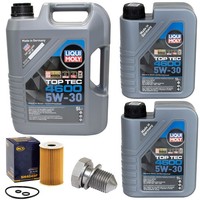 MotoröL Filter Set 5W-30 Liqui Moly 7 Liter + Schraube FüR VW Transporter 30-50