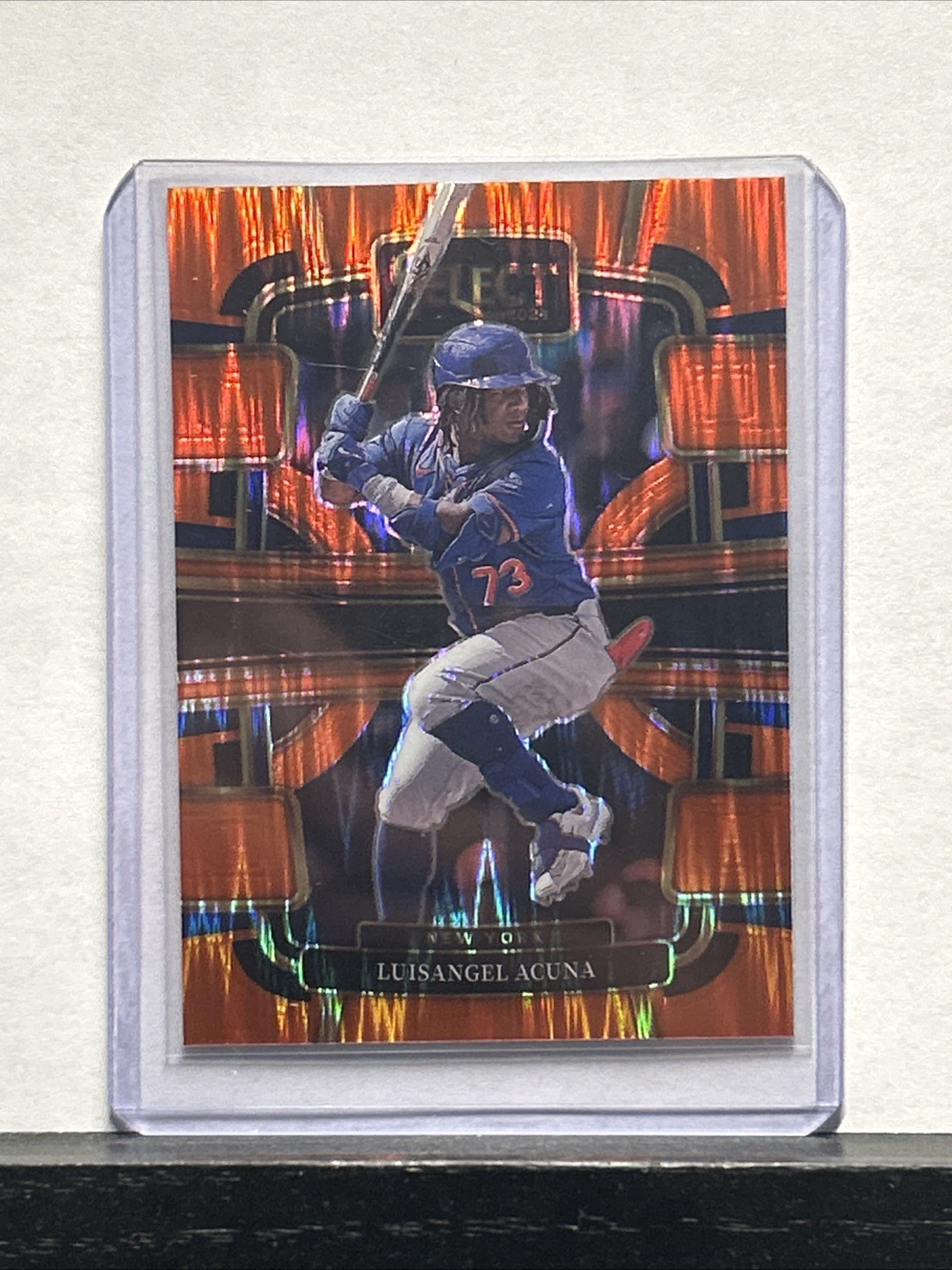 2024 Panini Select Concourse Luisangel Acuna RC Orange Flash Prizm #82