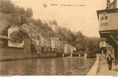 Carte Postale Ancienne - Pays - Belgique - Namur - Vieilles maisons sur a Sambre - Photo 1/2