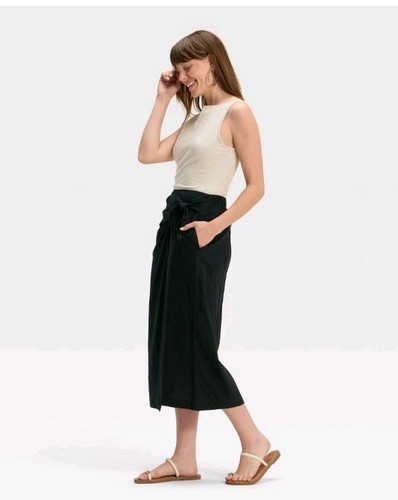 Women's Midi Wrap Skirt - Universal Thread Black Small NEW - Picture 3 of 5