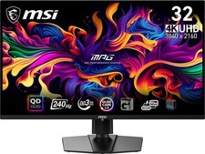 MSI 32 inch UHD 4K 240Hz with Nvidia G-Sync compatible 0.03ms 90W USB-C OLED