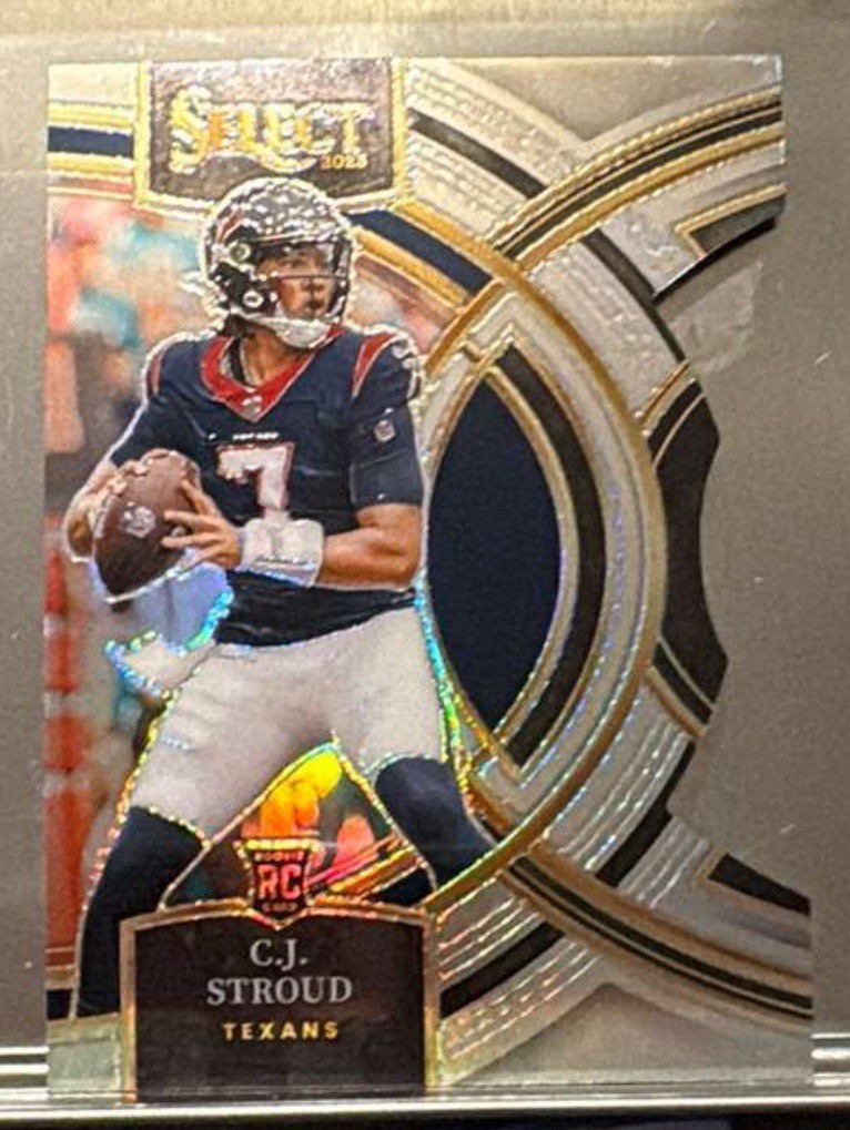 2023 Panini Select - Premier Level C.J. Stroud #183 Silver Prizm Die-Cut (RC)