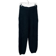 Skims Teddy Sherpa Fleece Black Jogger Pants Women  s Sz L/XL