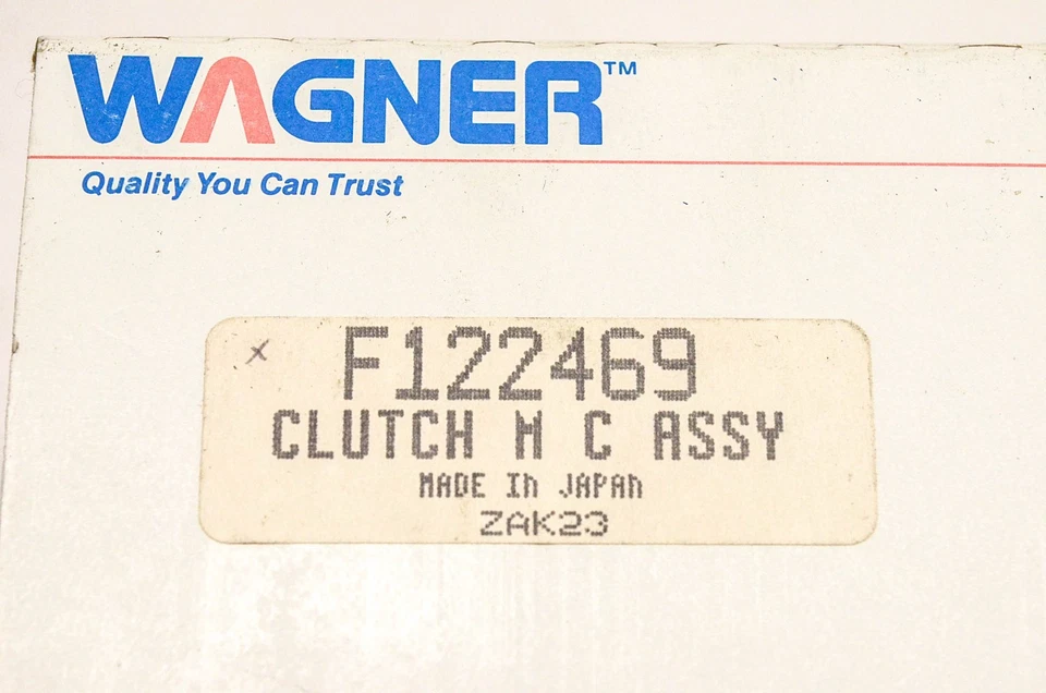 Conjunto de cilindro maestro de embrague Wagner F122469 NOS Foto 3 de 3