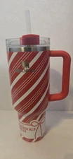 Stanley X Target Holiday Red Candy Cane 2025 40oz Stainless Steel Tumbler New