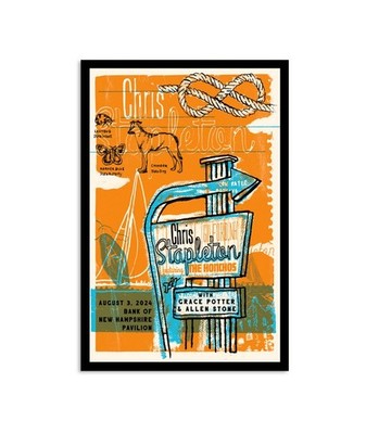 Chris Stapleton Aug 3 2024 Gilford NH Poster Tour Print