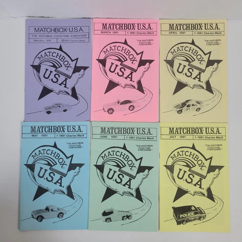 Matchbox EUA Livro de Revistas de Colecionadores~Charles Mack~1991-99~Vol 14-22~Lote de 94 - Imagem 3 de 4