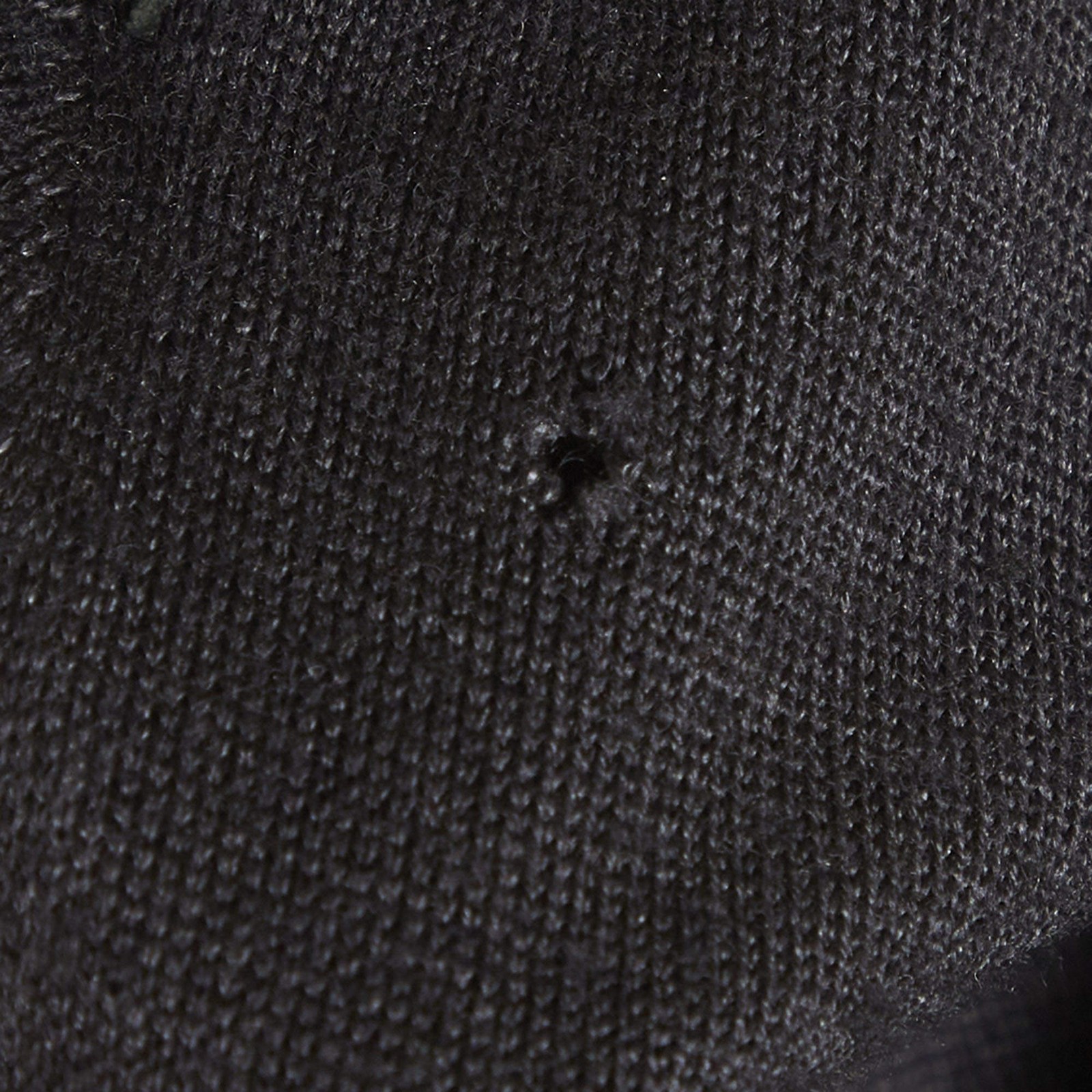 Prada Black Wool Silk Knit Leather Trim Jacket L thumbnail 4