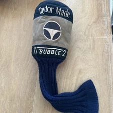 TaylorMade Ti Bubble 2 Driver Head Cover Black And Tan