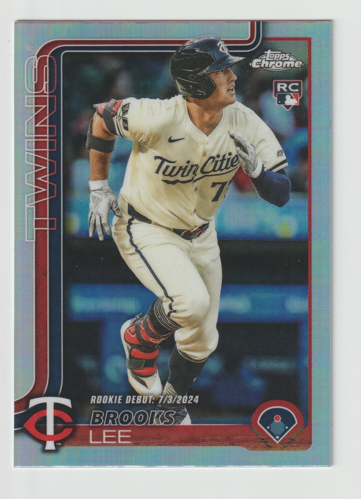 2025 Topps Chrome Update Brooks Lee #USC6 Refractor Minnesota Twins