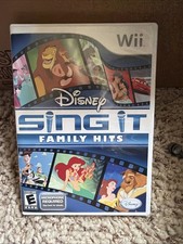 Disney Sing It: Family Hits (Nintendo Wii, 2010) COMPLETE With Poster No Mic