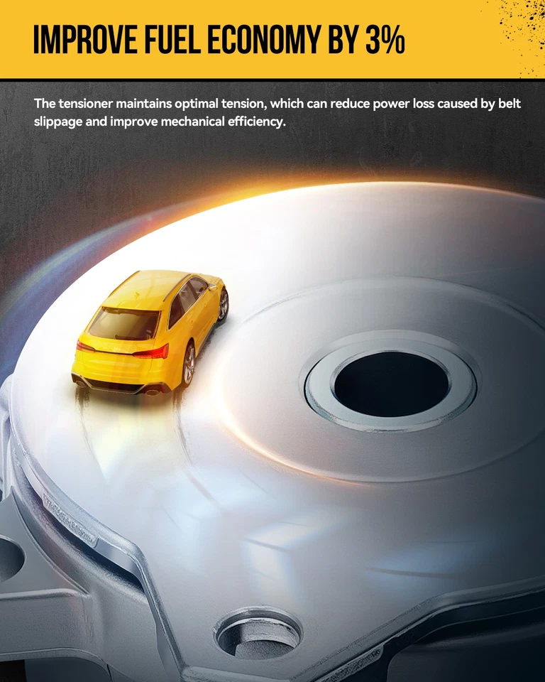 Belt Tensioner with Pulley for Nissan Murano 2017-2023 Maxima 2016-23 49816 - Image 3 of 4