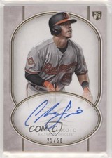 2018 Topps Definitive Collection Rookie 25/50 Chance Sisco #DRA-CS Auto 6fs