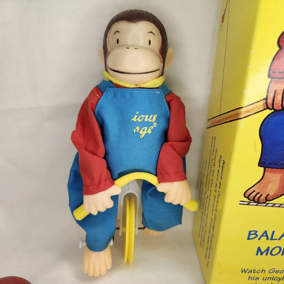 Curious George Балансирующая Обезьяна Винтаж 1995 Плотная Веревка в Коробке Читайте Описание. - Изображение 4 из 4