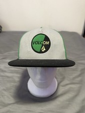Volcom White Green Hat SnapBack