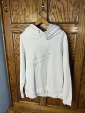 Nike Sportswear Women's Rally Funnel Neck Hoodie with Metallic Logo Size Large
