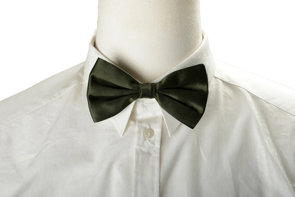 Pajarita Dolce & Gabbana verde bosque 100 % seda para hombre Foto 4 de 4