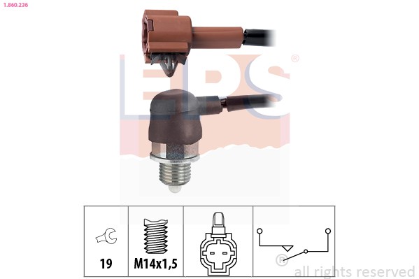 1X EPS 1.860.236 Schalter RüCkfahrleuchte FüR Subaru-image