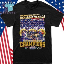 2026 Double Gold Medalists USA Beat Canada 2026 ICE Hockey Winner Olympic Shirt
