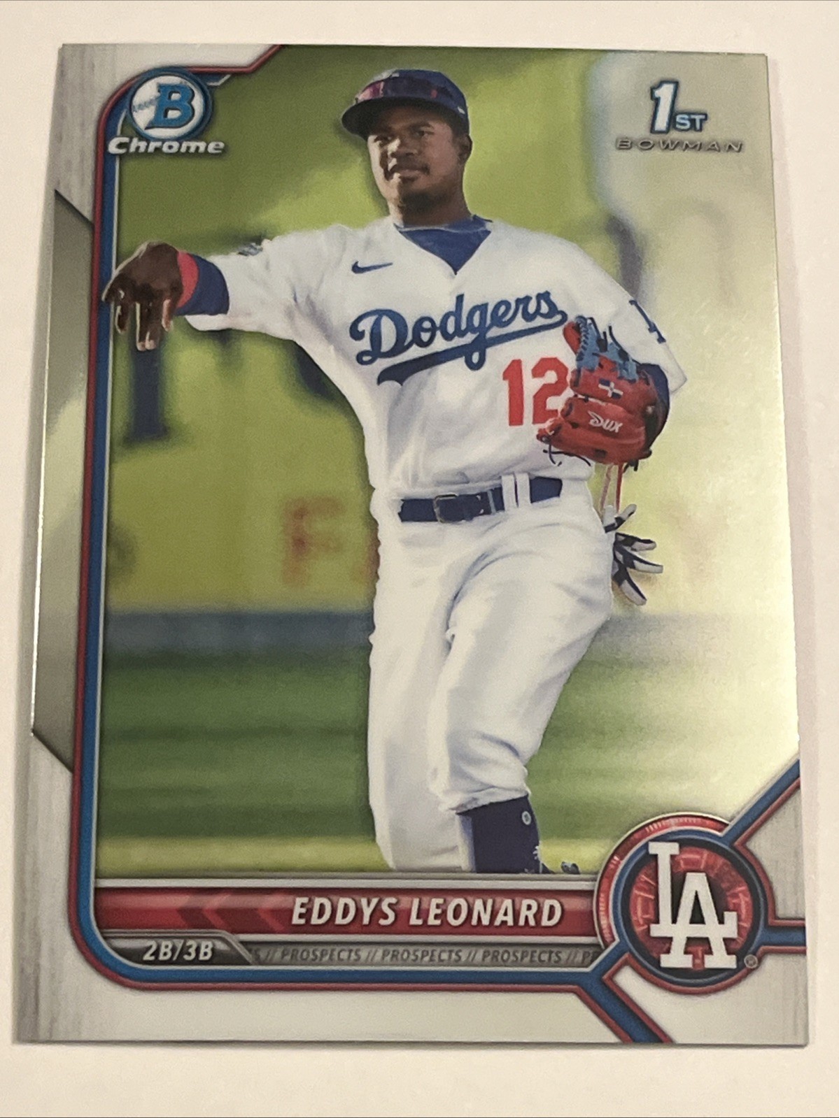 2022 Bowman Chrome Prospects 1st Bowman Eddys Leonard #BCP-57