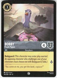 Bobby - Purple Pigeon 182/204 Reign of Jafar Common