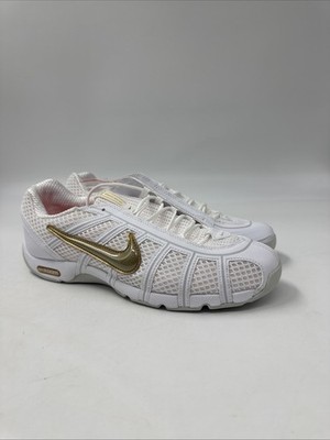 Nike Air Zoom Fencer White/Metalic Gold 321088-107 Men s Size 9