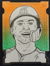 2022 TOPPS MUSEUM COLLECTION GLEYBER TORRES ARTIST ORIGINAL CANVAS SKETCH 1/1