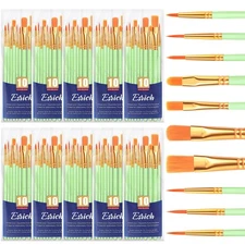 Paint Brushes Set,10 Packs 100 Pcs Acrylic Paint Brush Set,Acrylic Oil Waterc...