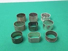 7 x 925 Sterling Silver & 2 EPNS Napkin Rings Job Lot Bundle 187.9g NOT SCRAP