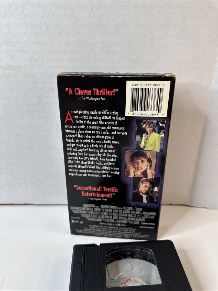 Scream Demo Tape Screener VHS Promo Wes Craven RARE Foto 3 de 4
