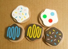 Melissa and Doug Slice Bake Cookies Set Lot of 5 Replacement Cookies Y29