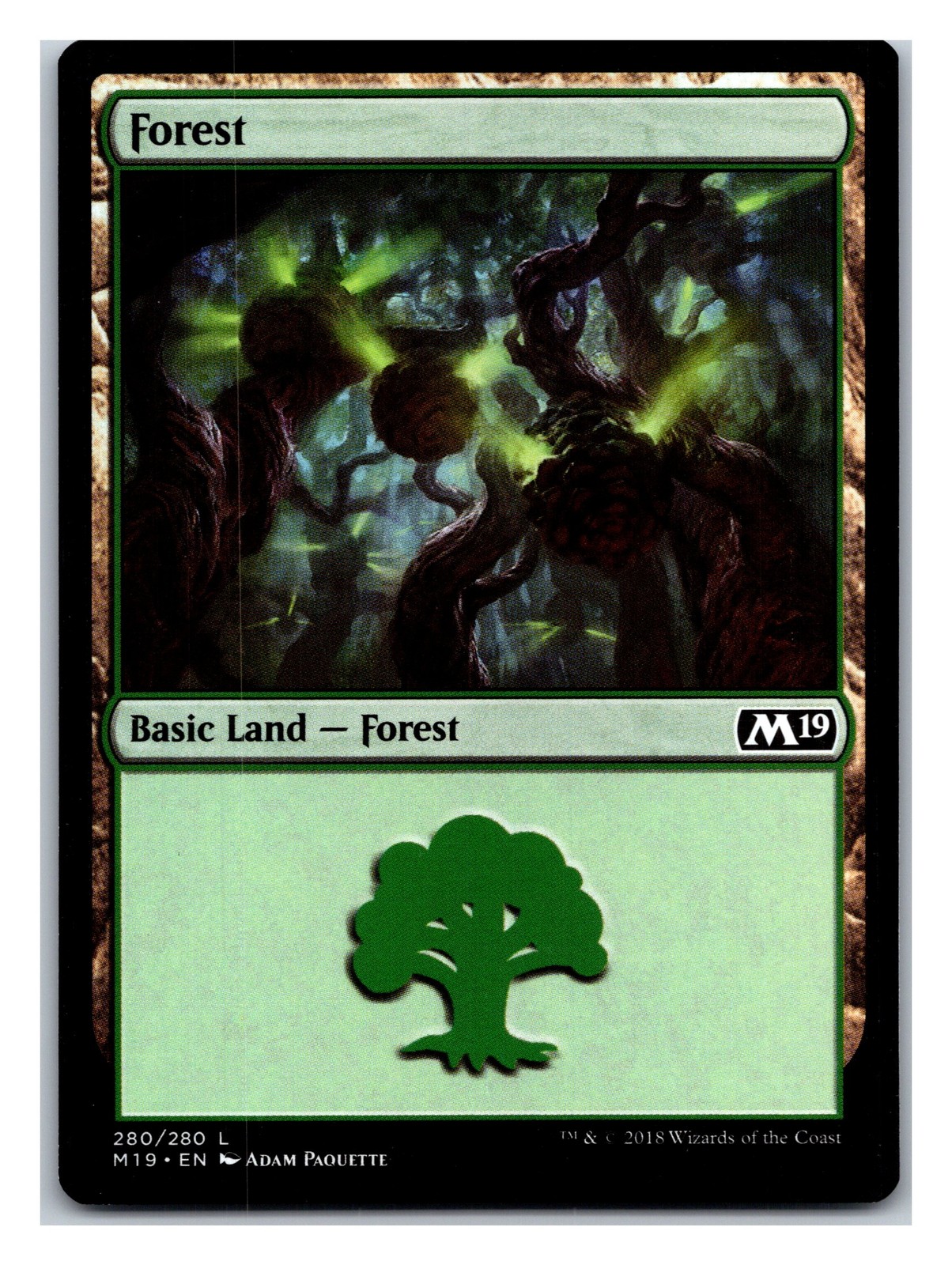 Core Set 2019 #280 Forest (280)