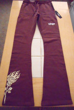 Civil Regime M NWT "Roses From Concrete" Men's Flare Brown Sweatpants 36" Inseam
