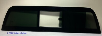 Fits 2004-2012 Chevrolet Colorado Rear Manual Sliding Window No Heat+2Glues