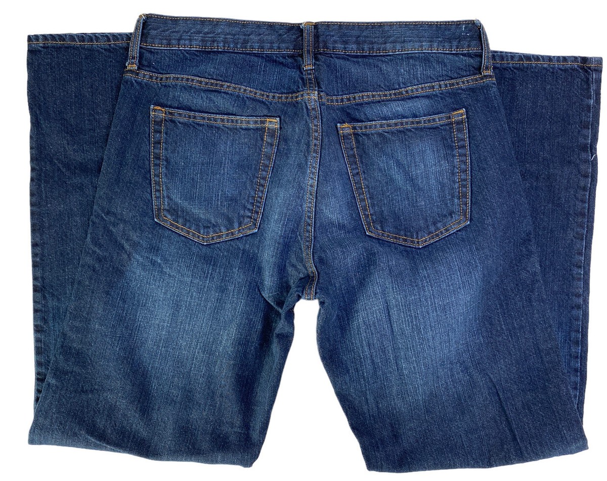 Old Navy Famous Jeans Mens Size 34 X 32 Mid Rise Straight Leg Pockets Blue