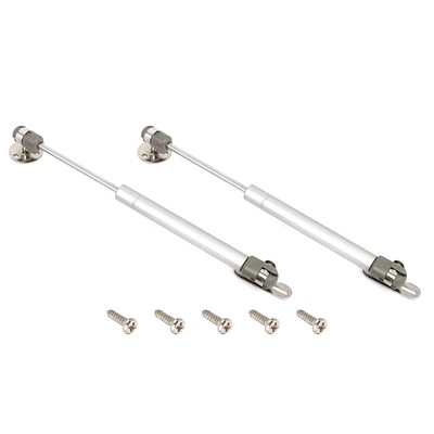 2Pcs 100N Gas Lift Support 11 Inch Metal Gas Spring Shocks with Screws Grey