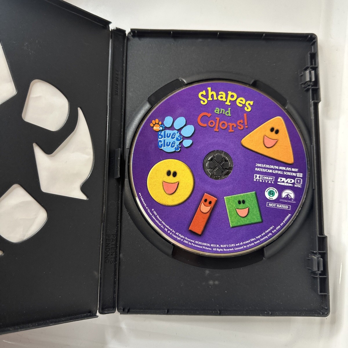 Blue's Clues Shapes &Colors DVD 2003 Nickelodeon Nick Jr Kids Show