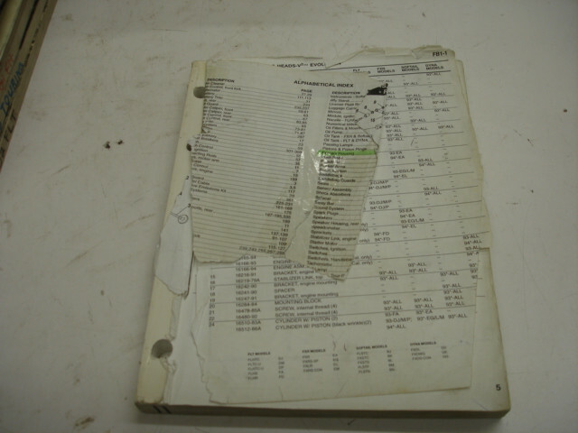 Harley Davidson Motorcycle OEM Parts catalog Models 1993 to