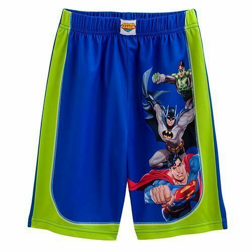 NWT ☀SUPERMAN BATMAN☀ Sz 6/7 Pajamas Lounge Shorts New JUSTICE LEAGUE Boys - Picture 1 of 3