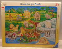 Ravensburger Rahmen-Puzzle *Zoobesuch* 14 Teile Neu/Ovp (2013)
