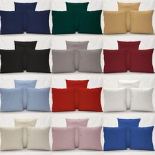 Solid Pillowcase / Pillow Cover (Many Sizes) (12 Colors Available)