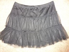 Girls Danskin Black Skirt With Tulle Size 7/8