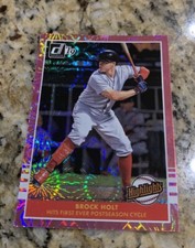 2019 Donruss Highlights Pink Firework #11 Brock Holt