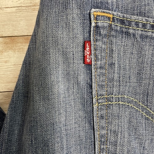 Levi's Men's 514 Size 38x32 Straight Regular Fit Blue Cotton Jeans faded - Picture 4 of 11