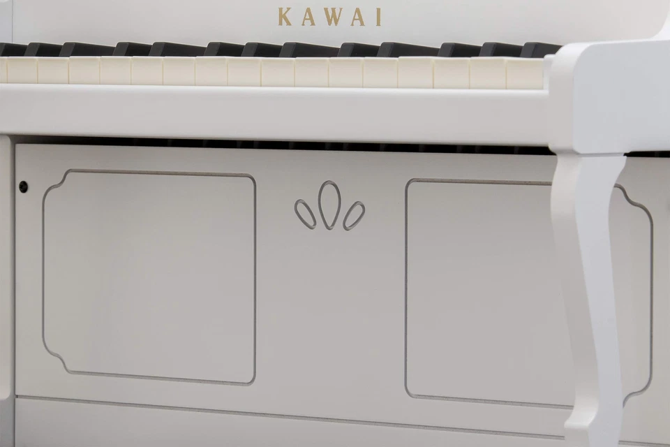 Pianoforte verticale KAWAI 32Key1152 colore bianco strumento musicale mini pianoforte giocattolo - Immagine 2 di 4