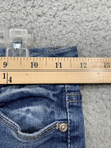 SO Jeggings Girls Sz 8 Distressed 3 Button Closure Skinny Jeans Stretch 5 Pocket - Picture 10 of 12