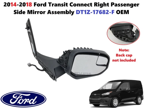 2014-2018 Ford Transit Connect Right Passenger Side Mirror Assembly DT1Z-17682-F